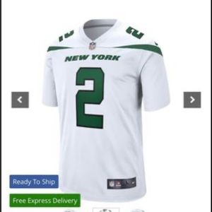 Zack Wilson Authentic Nike Jersey (Size: Small)